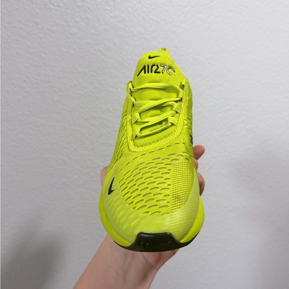 Nike Air Max 270 Neon Yellow/Black Men's Shoe - Picture 2 of 9